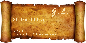 Giller Lilla névjegykártya